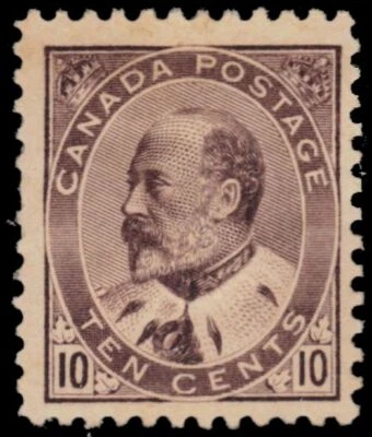 CANADA 93 (SG182) - King Edward VII "Brown Lilac" (pb52389) $800 - Image 1 of 2