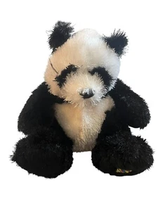 Webkinz Panda Bear Plush Toy HM111 by Ganz Stuffed Animal Black White No Code - Picture 1 of 3