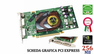 SCHEDA GRAFICA PCI EXPRESS 256 MB NVIDIA QUADRO FX 1500 DDR3 DUAL-DVI HDTV PNY - Immagine 1 di 4