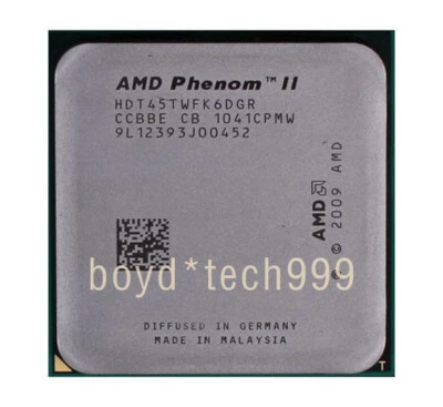 AMD Phenom II Socket AM3 X6-1035T X6-1045T X6-1055T X6-1065T AMD CPU Processor - Image 1 of 4