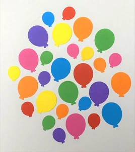 PALLONCINI CARTA LUMINOSI PER FARE PALLONCINI COMPLEANNO FORME SCRAPBOOKING x 100 - Foto 1 di 2