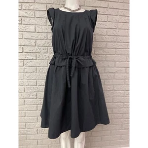 Couture Brooch Black Cinch Waist Dress Size 38 (M) - Picture 1 of 12