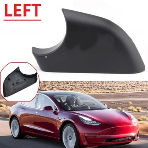 Black For 2017-2022 Tesla Model 3 Left Side Rearview Mirror Cover Lower Holder - Picture 1 of 6