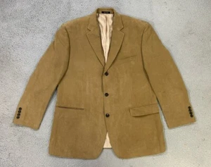 Calvin Klein Blazer Mens 44R Brown Solid Corduroy Sport Coat - Picture 1 of 16