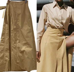 Celine Phoebe Philo 2018 Lookbook Wrap Long Skirt Beige 34 - Picture 1 of 9