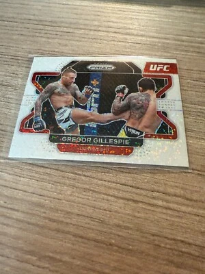 2022 Panini Prizm UFC GREGOR GILLESPIE White Sparkle Prizm #91 SP - Image 1 of 2