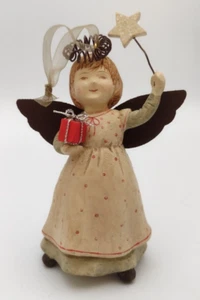 Hallmark Country Angel Ornament Star Wand Metal Wings and Halo Primitive - Picture 1 of 3