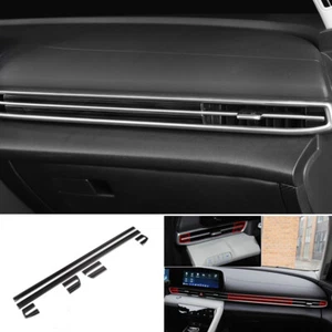 For Hyundai Elantra 21-2022 Black Titanium Central Console Dashboard Strip Trim - Imagen 1 de 9