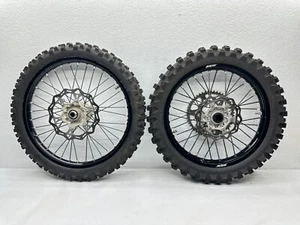 2019 KTM 250 SX-F Wheel Set Front Rear 21/19 Inch Rim Tire Sprocket Hub Rotor - Picture 1 of 15