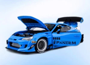 GB DCN 1:18 JDM Blue GR86 Pandem Widebody Sports Model Diecast Collect Car - Picture 1 of 15