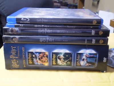 (8) Harry Potter Blu-Ray/DVD Lot: All 8 Movies   Daniel Radcliffe  Emma Watson - Image 1 of 4