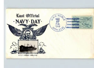 Foto de Crosby 1949 del Día de la Marina cancelada en barco naval USS NOBLE - Imagen 1 de 1