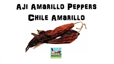 MOREL DISTRIBUTION COMPANY Dried Aji Amarillo Pepper (Chile Amarillo Seco) WT: 4oz-8oz-1lb-2lb-5lb-10lb
