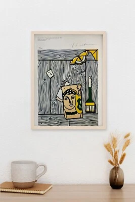 LITOGRAFÍA ORIGINAL FIRMADA DE ROY LICHTENSTEIN, CERTIFICADO DE AUTENTICIDAD Y TASACIÓN POR $3,500 USD.- Foto 1 de 4