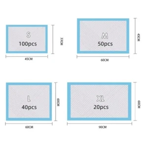 100/50/40/20PCS Absorbent Dogs Diapers Disposable Puppy Training Pee Pads Quick - Picture 1 of 6