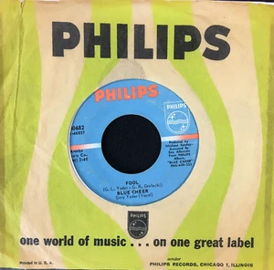 BLUE CHEER 'FOOL' 7'' SINGLE PHILIPS RECORDS 40682 1970 US PROMOTION COPY - Picture 1 of 6