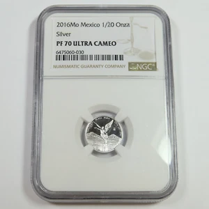 2016 Mo NGC PROOF PR70 UCAM - MEXICO - 1/20 oz Silver Libertad Onza #51198A - Picture 1 of 4