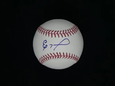ELOY JIMENEZ SIGNED OFFICIAL MAJOR LEAGUE BASEBALL WITH JSA COA - Image 1 of 2