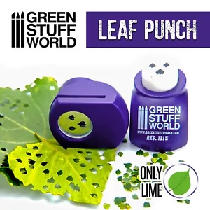 Miniature Leaf Punch - DARK PURPLE - Lime leaf Leave maker tool dioramas scenery - Picture 1 of 3