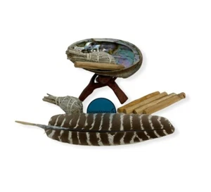 Kit de manchas de plumas - carcasa + soporte + salvia + palo + pluma (5 kits) #JC-228 - Imagen 1 de 3