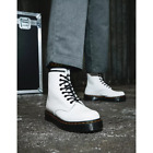 Dr. Marten?s 1460 Bex Smooth Leather 8 eye White Boots New with Box Size 6 
