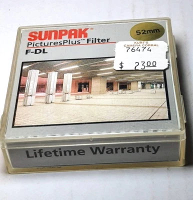 Genuine 52mm FL-D Glass Lens Filter 52 mm Fluorescent FLD FL-Day Sunpak - Image 1 of 2