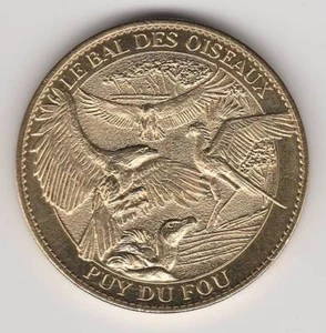 A 2011 TOKEN MEDAILLE ARTHUS-BERTRAND -- 85 590 PUY DU FOU OISEAUX BIRDS OF PREY - Picture 1 of 2