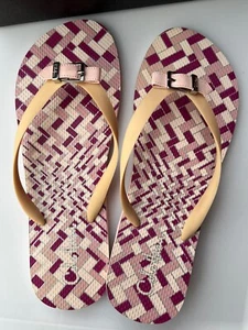 Cole Haan LINDSEY Crystal Pink Flip Flop Thong Sandals Women's 11 B - Picture 1 of 8