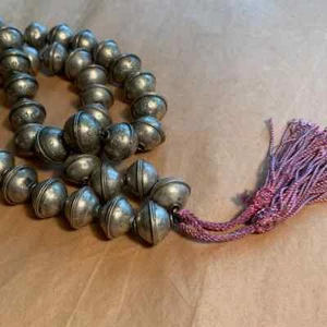 Gorgeous Berber Rosary Silver Beads Traditional Style 30" MADE IN MOROCCO - Picture 1 of 4