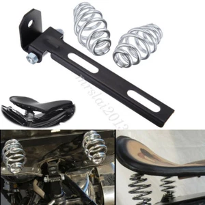 Universal Motorcycle 3'' Springs Solo Seat Bracket Mounting Sliding T-Bar Kits - Bild 1 von 9