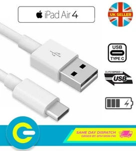 Per Apple iPad Air 4 - Cavo Alimentazione Caricatore Sincronizzazione Dati USB-C Bianco Alta Qualità - Foto 1 di 9