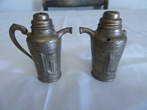 Set de sal sal sante shaker de feria mundial Chicago 1933 1934 N Shure Co - Imagen 1 de 4