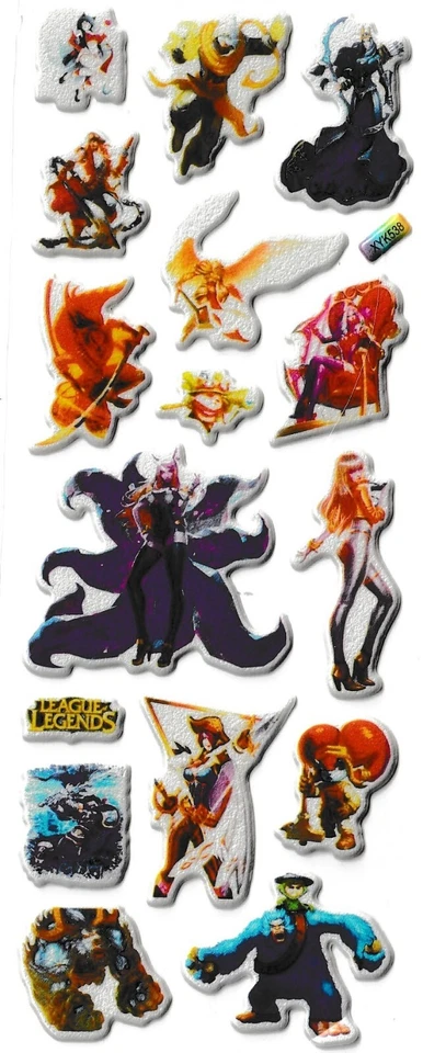 3D puffy Stickers LEAGUE OF LEGENDS - Image 1 of 1