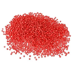 1 Pack 0.1" Red Polystyrene Foam Beads Ball for Fillings of Vase - Picture 1 of 7
