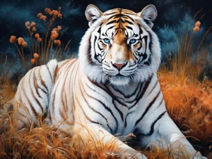 12X16In Diamond Craft Painting Kits Tiger Full Drill - 5D DIY Paint by Diamond.. - Picture 1 of 7