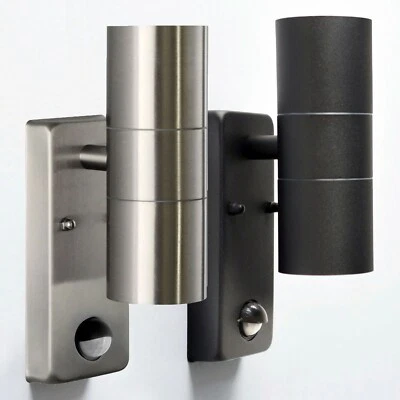 Außenleuchte mit Bewegungsmelder Außenlampe Wandleuchte Wandlampe LED GU10 - Bild 1 von 3