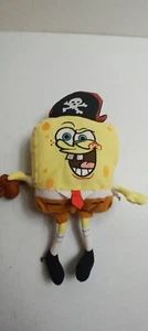 2003 Nanco Pirate Spongebob Squarepants Plush Toy 14 inch Nice Hat Sword Toy - Picture 1 of 10