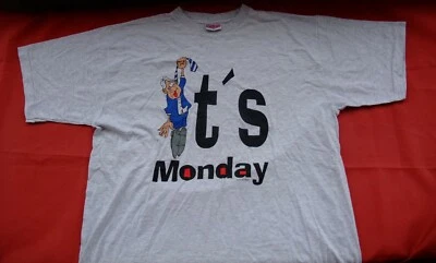 shirt funny Monday 1995 Cb by McShirt vintage t-shirt  XL gray - Image 1 of 4