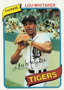 1980 Topps #358 Lou Whitaker - Picture 1 of 2