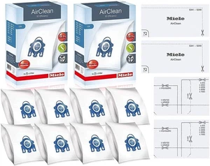 Miele GN AirClean Sacchetti per Aspirapolvere Efficienza 3D - 2 Scatole 2 Scatole, Bianco - Foto 1 di 3