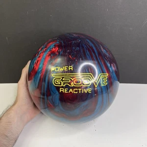 Brunswick Power Groove Reactive Red/Teal Pearl 12lb 3oz Bowlingkugel UNGEBOHRT - Bild 1 von 8