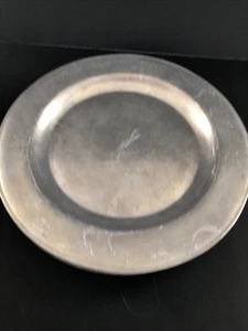 4 Wilton Columbia PA Armorial Pewter RWP Plough Tavern Dinner Plates 10 3/4 inch - Picture 1 of 13