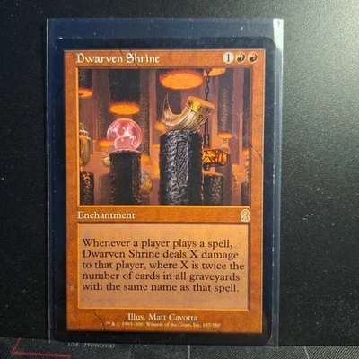 Magic the Gathering MTG Dwarven Shrine (187) Odyssey Rare - Image 1 of 2