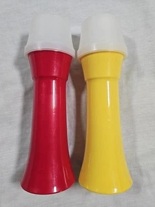 Vintage Tupperware Senf und Ketchup Pumpspender mit Deckel - Bild 1 von 3