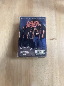Slayer~Decade Of Aggression Live Double Cassette~91 Def American~PLAYS EXCELLENT - Picture 1 of 19