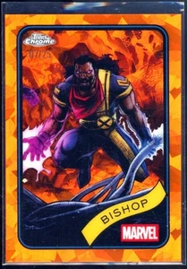 2025 TOPPS CHROME SAPPHIRE MARVEL BISHOP #197 ORANGE REFRACTOR #ED 07/25 SCARCE - Picture 1 of 1