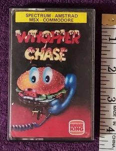 Cinta para videojuegos Whopper Chase Burger King Spectrum Amstrad MSX Commodore 64 - Imagen 1 de 4