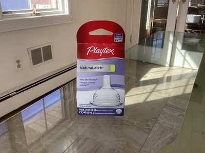 Playtex Baby NaturaLatch Nipples BPA Free 3m+ Silicone Medium Flow - Image 1 of 2