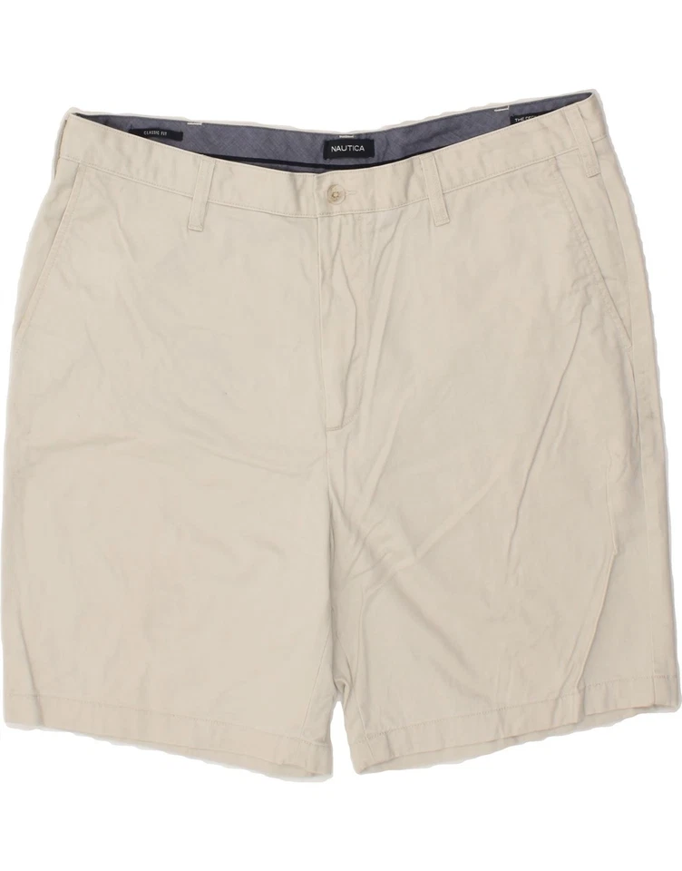 NAUTICA Mens The Deck Pant Classic Fit Chino Shorts W40 XL Beige Cotton CA92 - Image 1 of 3