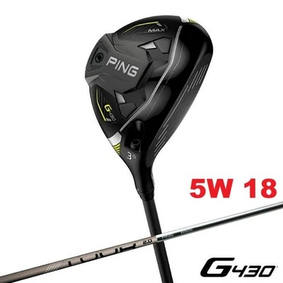 New Ping G430 MAX 5W 18 Fairway Wood RH/TOUR 2.0 CHROME 65(S) Golf JP - Image 1 of 4
